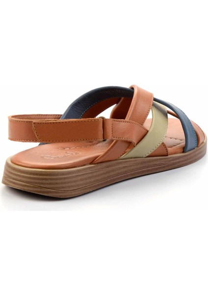 Taba Deri Kadın Sandalet K05906131603 fırsatları