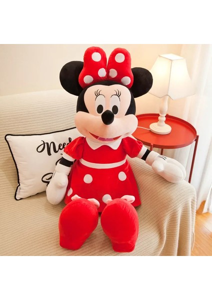 35CM Disney Mickey Mouse Peluş Oyuncak Kawaii Animasyon Mickey Minnie Peluş Oyuncak (Yurt Dışından)