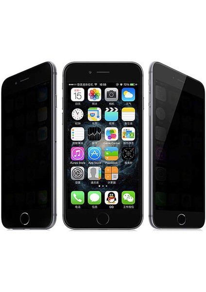 Apple iPhone 8 Plus Uyumlu Davin 5d Privacy Cam Zore Ekran Koruyucu