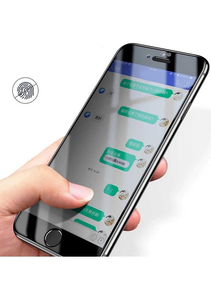 Apple iPhone 8 Plus Uyumlu Davin 5d Privacy Cam Zore Ekran Koruyucu