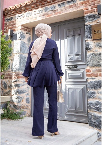 Kadın Pantolonlu V Çaprazlı Tesettür Takım indirimleri