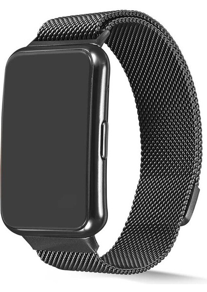 Huawei Watch Fit Uyumlu Krd-01 Metal Kordon Zore Gri
