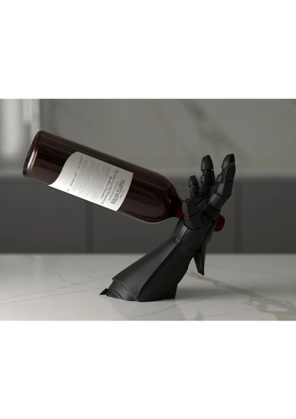 Iron Man El Şaraplık Biblo Şarap Tutucu Dekoratif Şarap Rafı Plastik