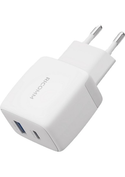 25W Gan Usb-C + Usb-A Şarj Aleti iPhone & iPad & Android Uyumlu Pps Pd Hızlı Şarj Cihazı + 2 Metre Type-C 60W Şarj Kablosu