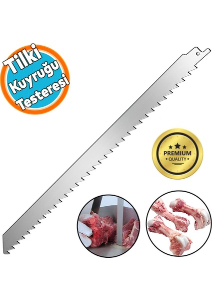 Tilki Kuyruğu Kılıç Et Kemik Kesme Testeresi Paslanmaz Çelik Bıçak Buz Kesme Bıçağı Ağzı Ucu 30 cm fiyatları