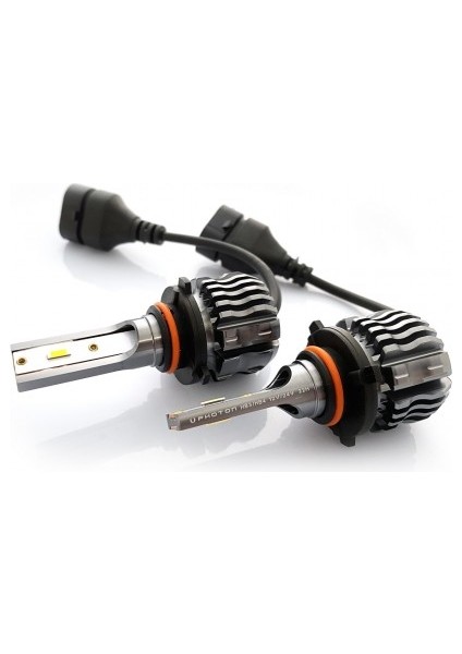 H9 LED Xenon Oto Ampul Zero Fansız Sarı