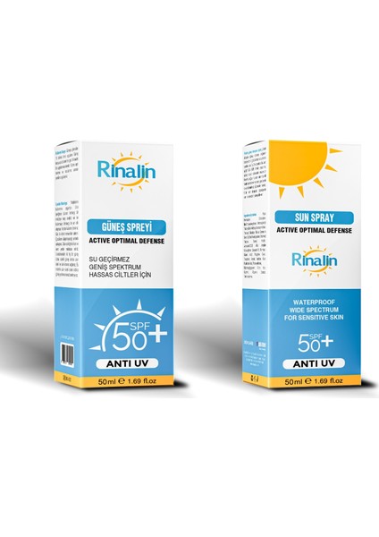 Güneş Kremi Sprey +50 Spf 50ml
