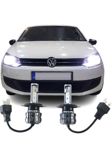 Vw Polo 6 Uzun Kısa Tek H4 LED Oto Ampulü Zero