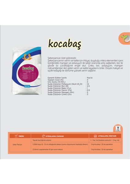 Kocabaş Nk Gübresi 4-0-14+Me indirimleri