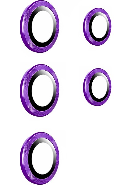 Samsung Galaxy S22 Ultra Uyumlu Zore Kamera Lens Koruyucu-Mor