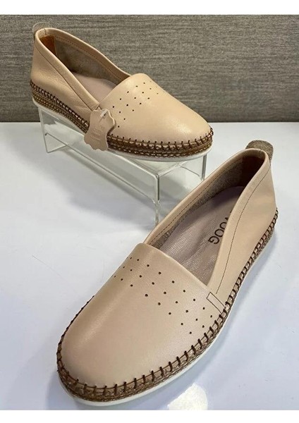 P25 Kadın Babet Ayakkabı Bej