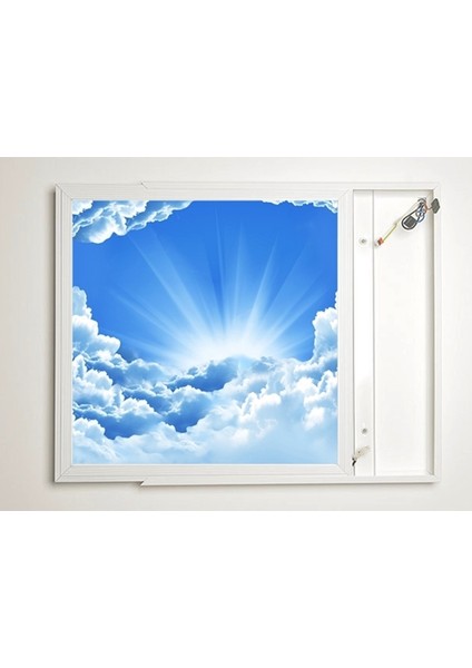60X60 LED Panel Aydınlatma Armatür Avize Sıva Üstü Desenli Tekli 46510417SU