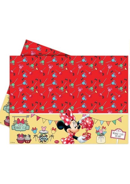 Minnie Kırmızı Masa Örtüsü 120X180CM Pk:1