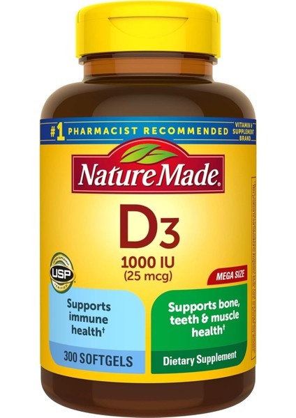 Vitamin D3 1000 Iu 300 Softgel