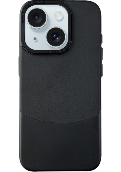 iPhone 15 Plus Kılıf Stylis Napa Texture Pc Leather Kapak