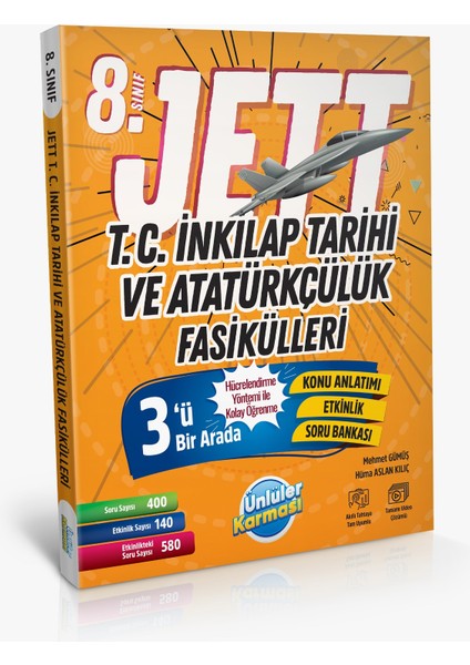 Ünlüler Karması 8. Sınıf LGS Jett T.C. İnkılap Tarihi ve Atatürkçülük Fasikülleri