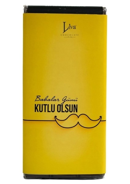 Babalar Günü Sarı Tasarım Tablet Çikolata 90 gr