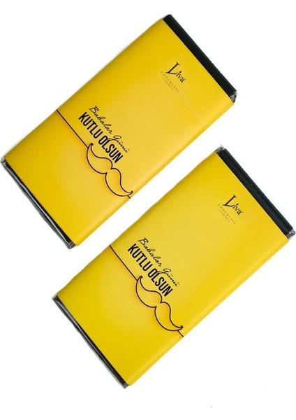 Babalar Günü Sarı Tasarım Tablet Çikolata 90 gr