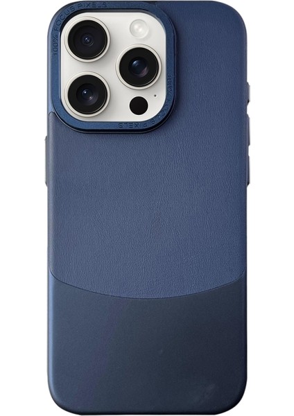 iPhone 15 Pro Max Kılıf Stylis Napa Texture Pc Leather Kapak