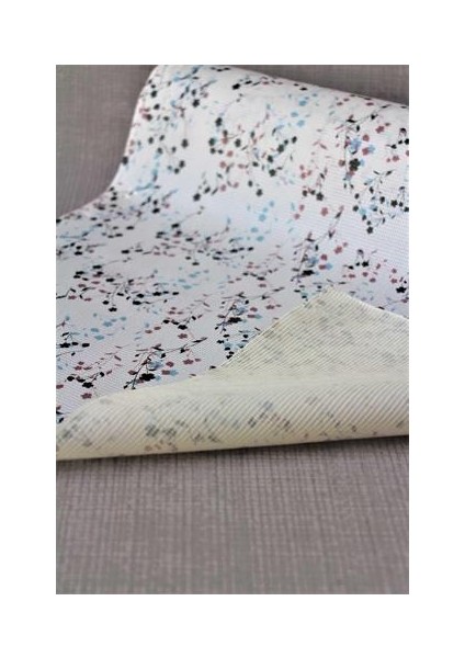 Çok Amaçlı Kaymaz Çekmece Raf Vitrin Örtüsü Siyahmini Çiçek modelleri