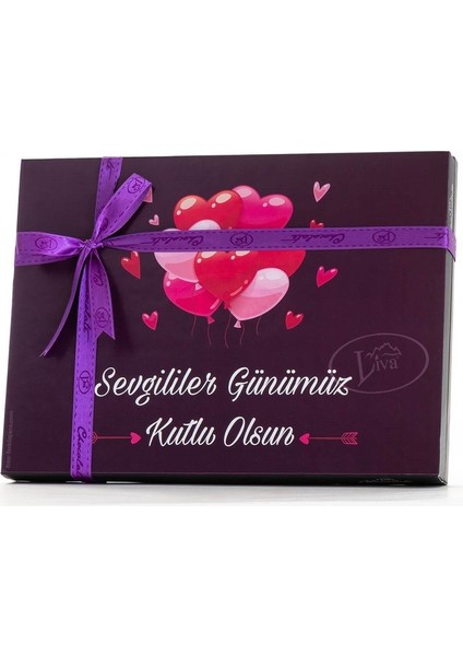 Liva Sevgililer Günü Çikolatası 42 Adet Yaldızlı