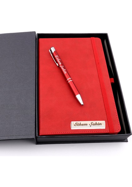 Özel Kutusunda Isme Özel Defter Kalem Seti Öğretmenler Günü