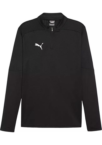 Teamfinal Training 1/4 Zip Top Erkek Futbol Antrenman Uzun Kollu Üst 65855103 Siyah