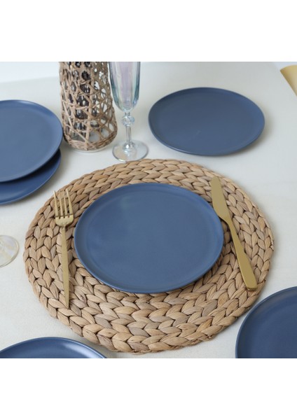 Mat Mavi Sardes Pasta Tabağı 22 cm 6 Adet 399 fiyatları