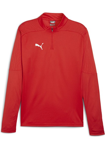 Teamfinal Training 1/4 Zip Top Erkek Futbol Antrenman Uzun Kollu Üst 65855101 Kırmızı