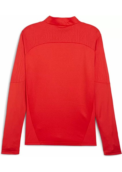 Teamfinal Training 1/4 Zip Top Erkek Futbol Antrenman Uzun Kollu Üst 65855101 Kırmızı
