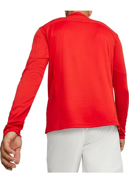Teamfinal Training 1/4 Zip Top Erkek Futbol Antrenman Uzun Kollu Üst 65855101 Kırmızı
