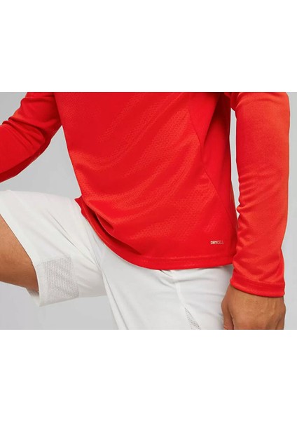 Teamfinal Training 1/4 Zip Top Erkek Futbol Antrenman Uzun Kollu Üst 65855101 Kırmızı