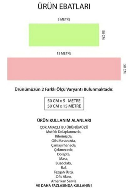 Kaymaz Dolap Içi Çekmece Raf Vitrin Örtüsü 01-Dmnmermer fırsatları