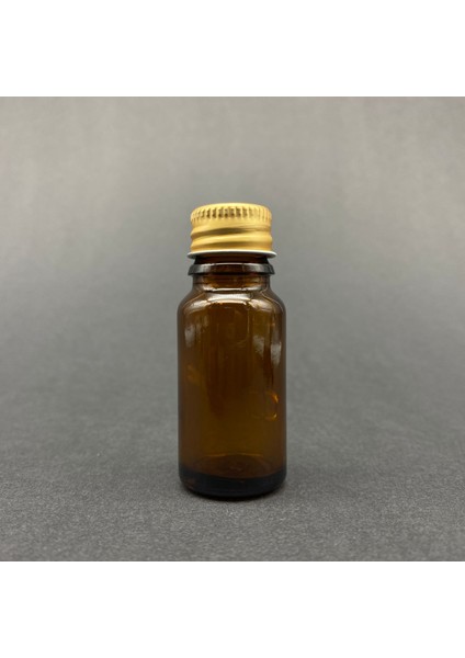 JUNİBELİW 8 Adet 10ML Gold Metal Kapak Amber Mini Cam Şişe Çok Amaçlı Plastik Kapaklı Shot Şişesi 8X10ML