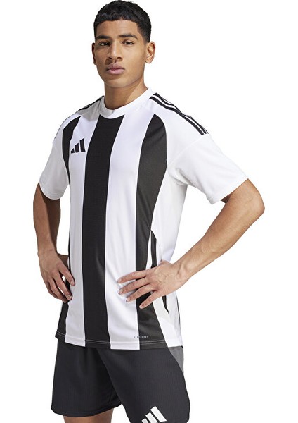 Adidas Striped 24 Jsy Erkek Futbol Forması IW2143 Beyaz