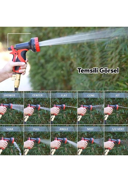 Otomatik 10 Fonksiyonlu Araba Yıkama Bahçe Sulama Temizleme Tabancası Tetikli Ayarlı Tabanca modelleri