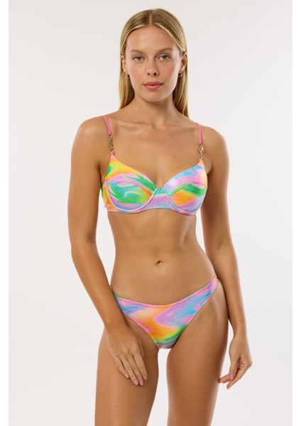 4660 Parlak Pembe Bikini Takımı