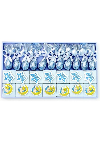 Figürlü Erkek Bebek Çikolatası 25 Adet