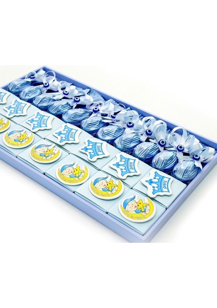 Figürlü Erkek Bebek Çikolatası 25 Adet