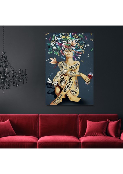 Tekli Dikey Kanvas Psikoloji Poliklinik Tablosu Ruh Halleri