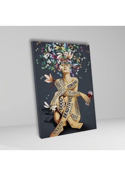 Tekli Dikey Kanvas Psikoloji Poliklinik Tablosu Ruh Halleri fiyatları