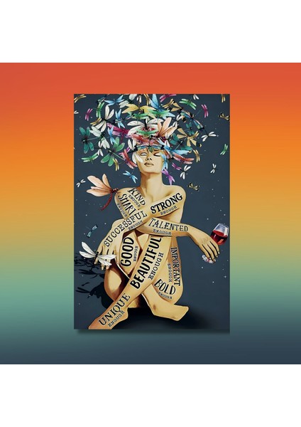 Tekli Dikey Kanvas Psikoloji Poliklinik Tablosu Ruh Halleri modelleri