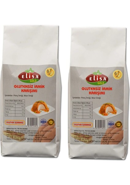 Elisa Glutensiz Irmik 500 gr x 2 Pk