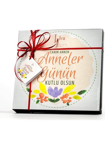 Anneler Günü Çiçek Sargılı Madlen Çikolata 48 Adet