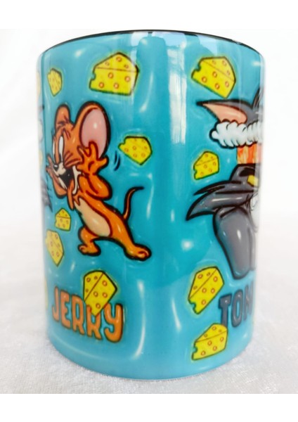 Mugs And Love Kızgın Tom ve Jerry 3D Kupa