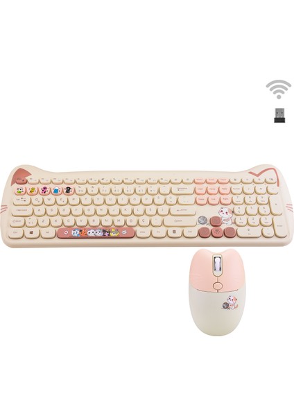 Geezerkitty Plus Kablosuz Sessiz Klavye Mouse Seti SMK-672