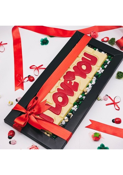 I Love You Tablet Çikolatalı Çakıl Taşı Draje Kutu fiyatları