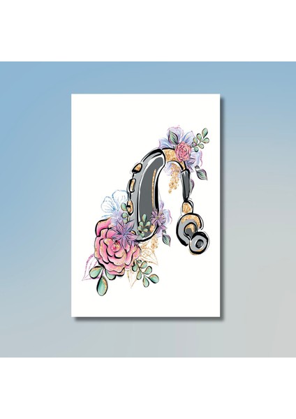 Tekli Kanvas Odyometri ve Kbb Poliklinik Tablosu Işitme Cihazı modelleri