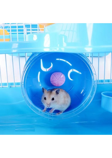 Hamster Kafesi 3 +1 Müstakil Güney Cepheli Oyunevi Kaydırak Yürüyüş Çarkı Kalpli Yemlik Suluk