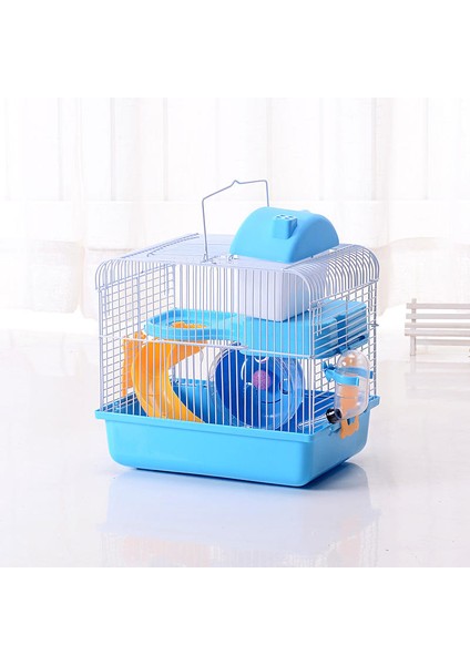Hamster Kafesi 3 +1 Müstakil Güney Cepheli Oyunevi Kaydırak Yürüyüş Çarkı Kalpli Yemlik Suluk